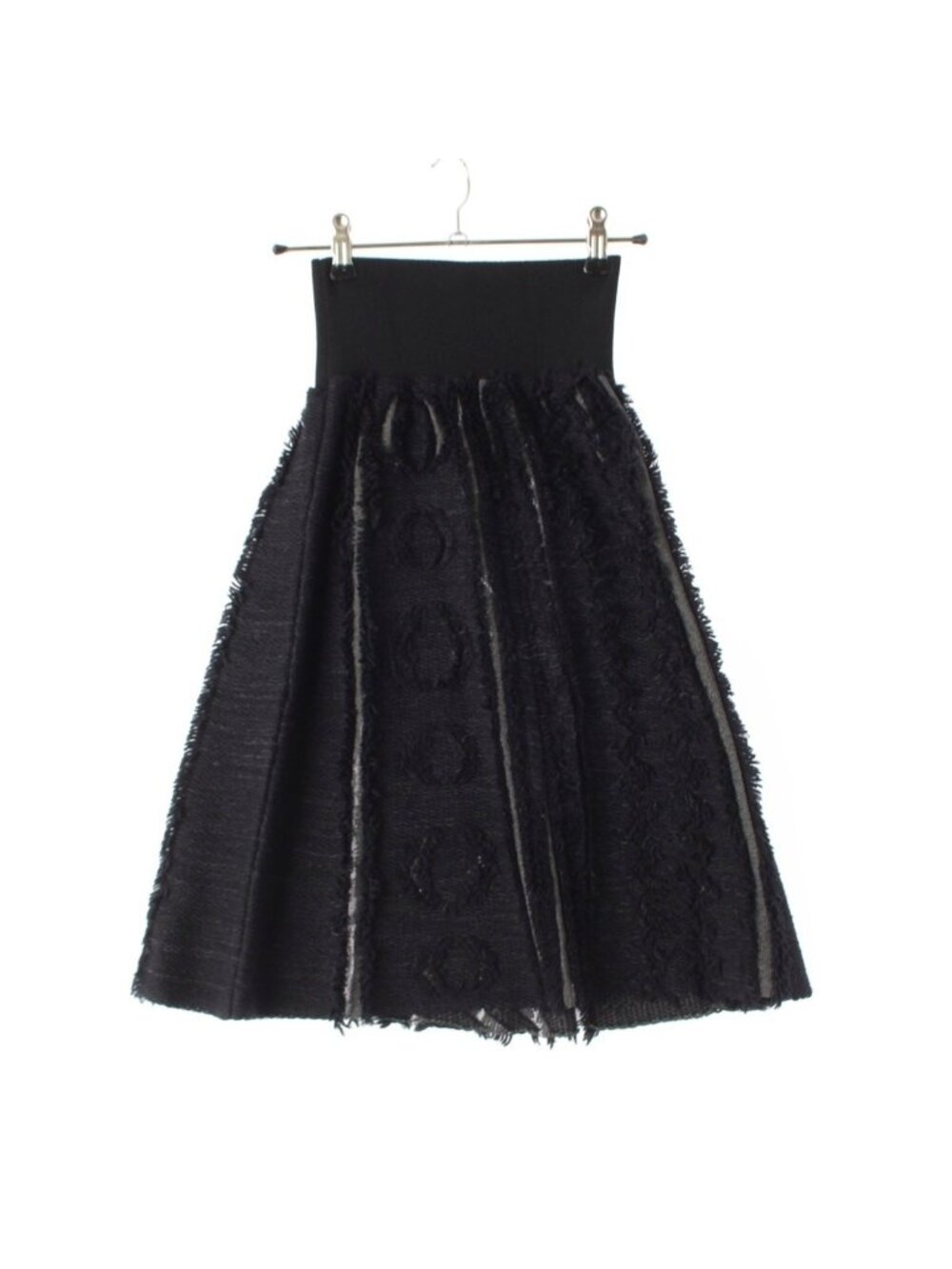 Louis Vuitton Fringe Knit Skirt Nicolas Ghesquiere by Black Moss Green XS